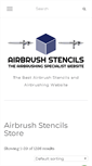 Mobile Screenshot of airbrush-stencils.com