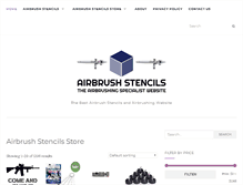 Tablet Screenshot of airbrush-stencils.com